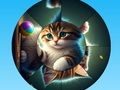 Jogo Quebra-cabeça redondo, colete fotos com gatinhos fofos  online