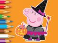 Jogo Livro para colorir: Peppa Pig Halloween  online