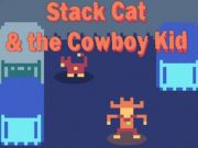 Jogo Stack Cat e o Garoto Cowboy  online