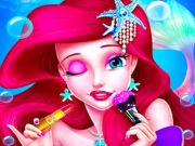 Jogo Maquiagem Sereia Princesa Beleza  online