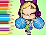 Jogo Livro para colorir: Avatar World Cheerleader  online