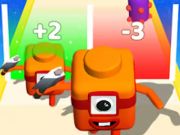 Jogo Mesclar cubo numérico: jogo de corrida 3D  online