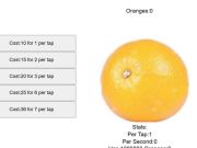 Jogo Clicker de frutas laranja  online