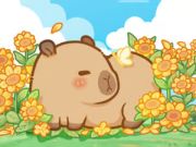 Jogo Quebra-cabeça: Capivara em Girassóis  online