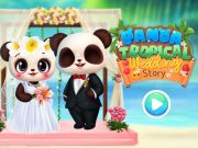 Jogo História de casamento tropical do Panda  online