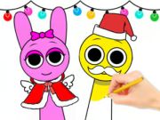 Jogo Livro para colorir: Natal Sprunki  online