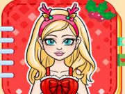 Jogo Boneca de Papel: Estilo Papai Noel online Jogo Boneca de Papel: Estilo Papai Noel online