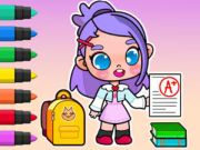 Jogo Livro para colorir: Avatar do dia escolar  online