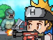 Jogo RPG de pixel de tiro mecha  online