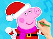 Jogo Livro para colorir: Boneco de neve Peppa Pig  online