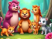 Jogo Quebra-cabeça com nomes de animais  online