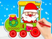 Jogo Livro para colorir: Trem de Natal  online