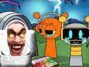 Jogo Banheiro Sprunki Castle Panic Skibidi  online