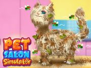 Jogo Simulador de salão de animais de estimação  online