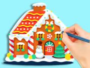 Jogo Livro para colorir: cabana de gengibre  online