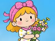 Jogo Quebra -cabeça de quebra -cabeça: menina florinha  online