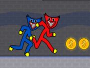 Jogo Dupla de festa huggy stickman  online
