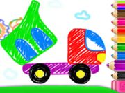 Jogo Desenho de criança: caminhão -tanque  online