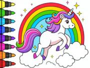 Jogo Livro para colorir: Unicórnio Mágico  online