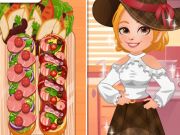 Jogo Pizza de pão francês de cozinha roxie  online
