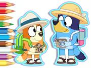 Jogo Livro para colorir: acampamento azul  online