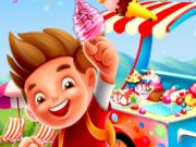 Jogo Sorvete de cone de rosa de verão  online