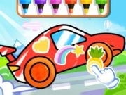 Jogo Livro para colorir: carro de corrida  online