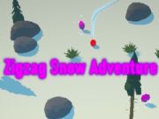 Jogo Aventura de neve em zigue -zague  online