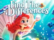 Jogo Encontre as diferenças: Pequena Sereia  online
