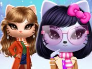 Jogo Vestido de inverno de Kitty Squad  online