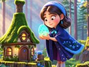 Jogo Encontre as diferenças: pequena bruxa  online