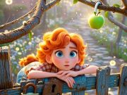 Jogo Encontre as diferenças: maçã verde  online