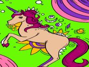 Jogo Páginas para colorir unicórnio mágico  online