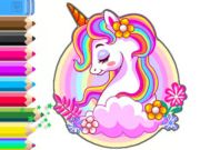Jogo Livro para colorir: Jardim unicórnio  online