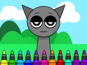 Jogo Livro para colorir: Sprunki Incredibox Gray  online