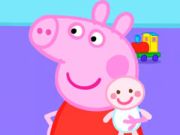 Jogo Quebra -cabeça de quebra -cabeças: peppa porco novo bebê  online