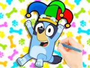 Jogo Livro para colorir: palhaço azul  online