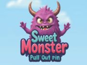 Jogo Doce monstro puxar pino  online