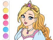 Jogo Livro para colorir: vestido de baile da princesa  online
