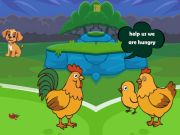 Jogo Alimentar a família de galinhas famintas online