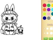 Jogo Halloween Labubu Coloring & Drawing Game online
