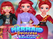 Jogo Princesa de sereia o ano todo em torno da moda online