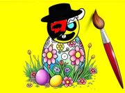 Jogo Coloração de Páscoa de Spurnki online