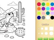 Jogo Livro para colorir de animais desertos para crianças online