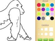Jogo Livro de colorir gorila para crianças online