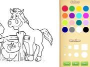 Jogo Livro para colorir de animais de fazenda para crianças online