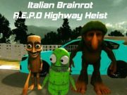 Jogo Italiano Brainrot R. E. P. O assalto de rodovia online