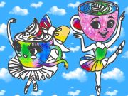 Jogo Livro para colorir para crianças: bailarina cappuccina online