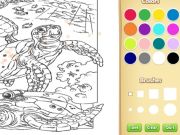 Jogo Livro para colorir de animais marinhos online