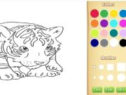Jogo Baby Tiger Coloring Book online